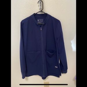 Figs Bellery Scrub Jacket, Navy